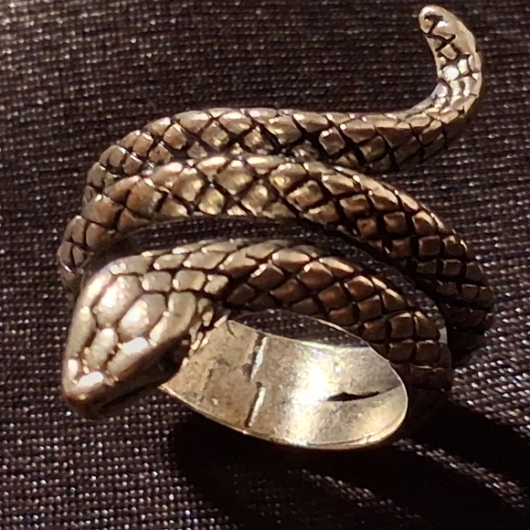 Sterling Silver 925 Snake Wrap Ring Sz.6 - Picture 2 of 10